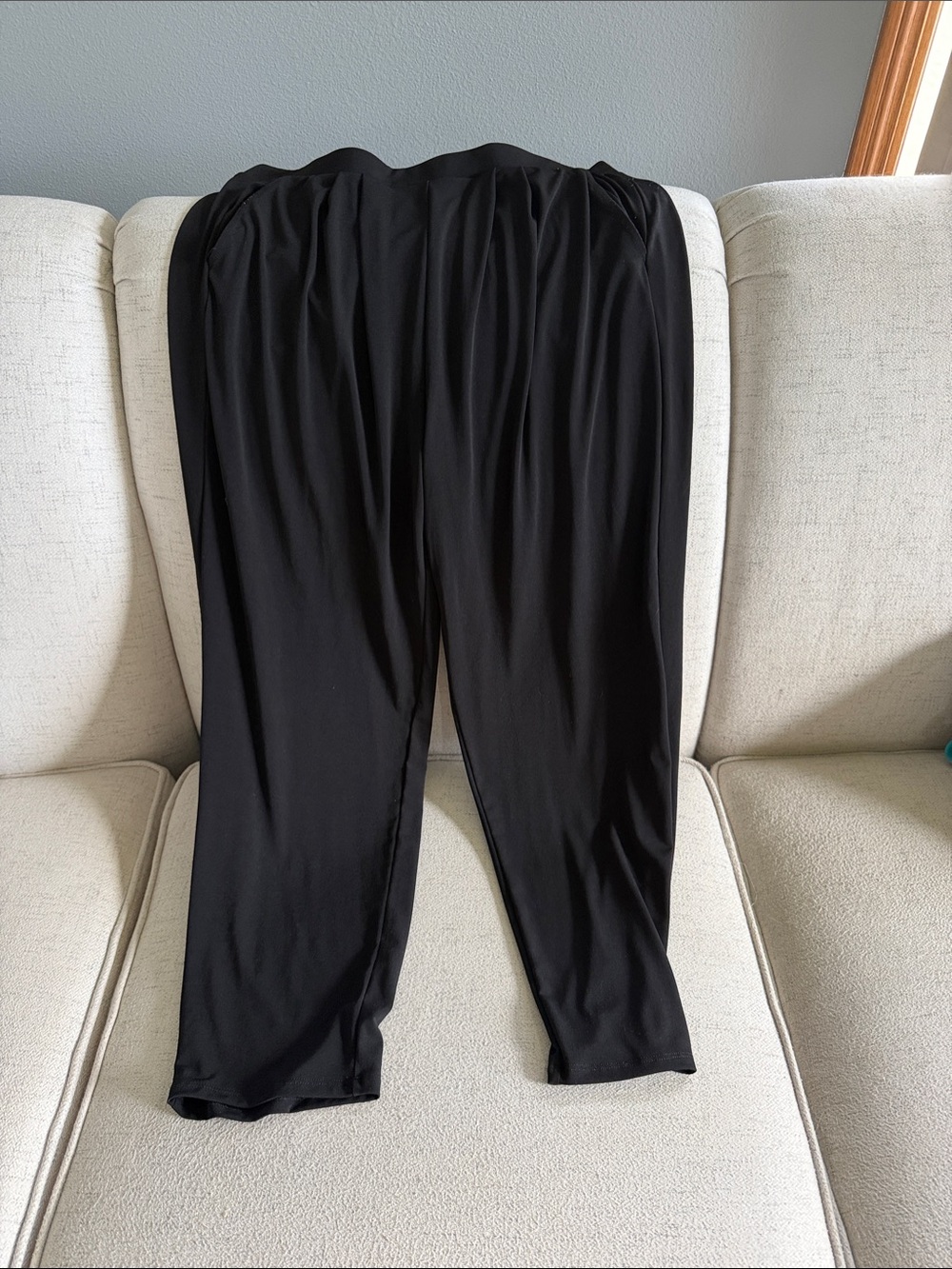 Zenana Outfitters Black Relaxed Pull-On Trousers